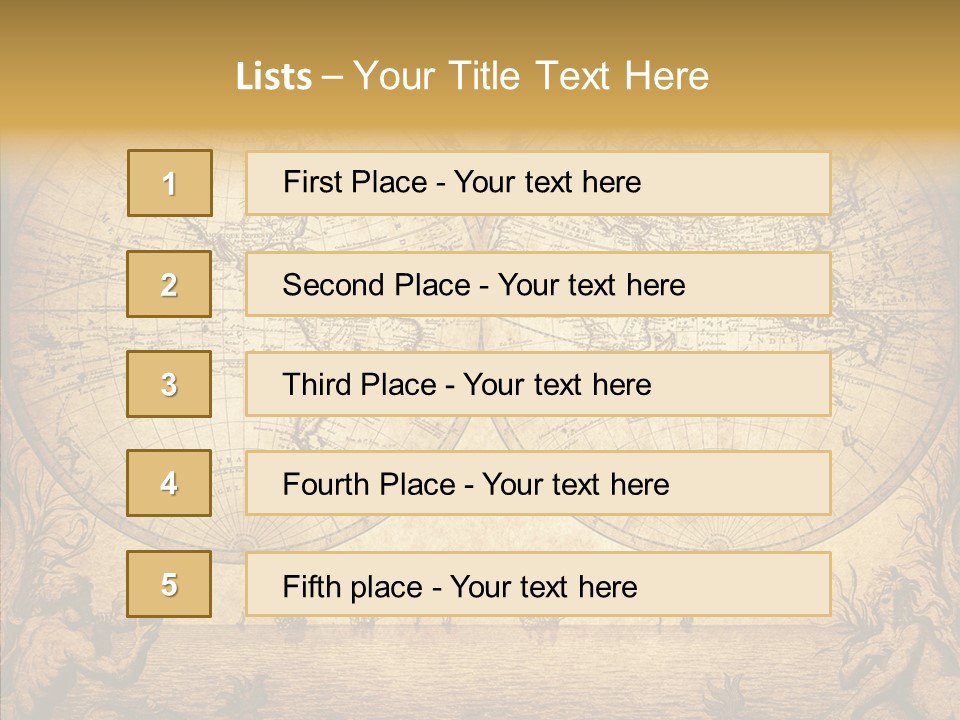 Worn Geography Torn PowerPoint Template