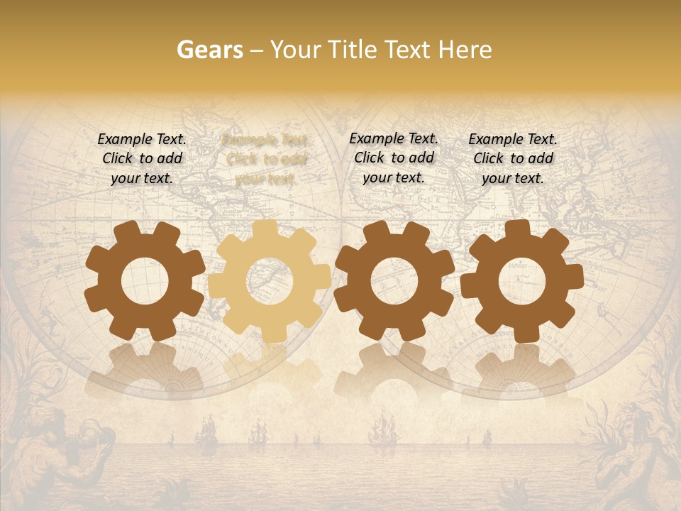 Worn Geography Torn PowerPoint Template