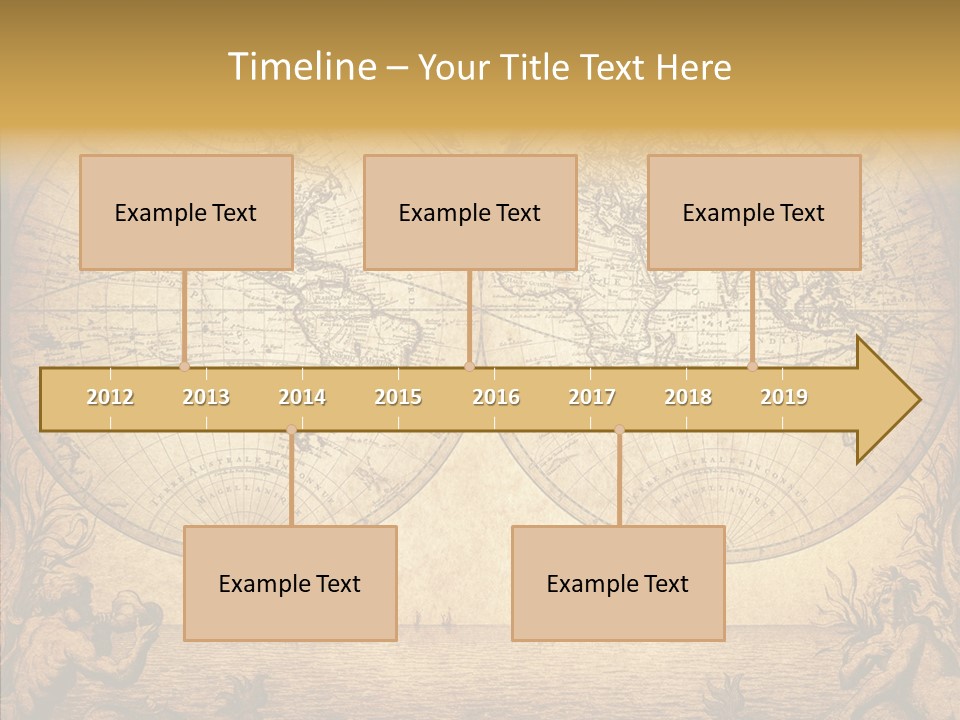 Worn Geography Torn PowerPoint Template