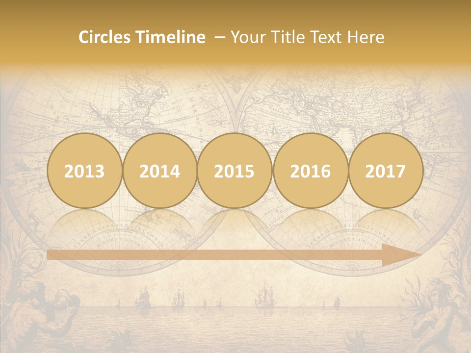 Worn Geography Torn PowerPoint Template