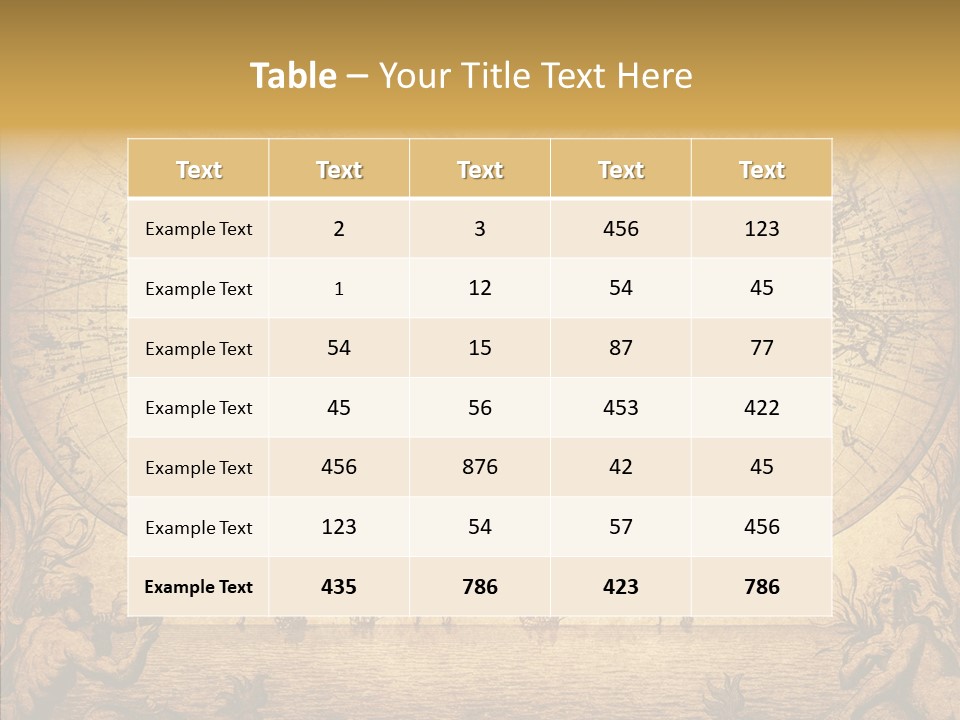 Worn Geography Torn PowerPoint Template