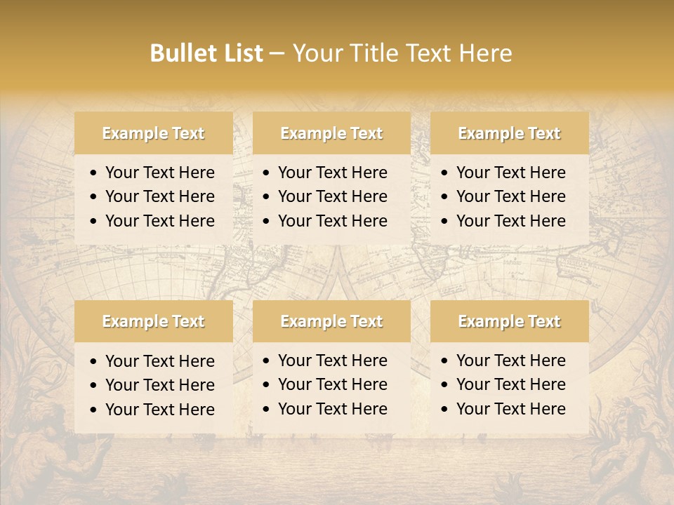 Worn Geography Torn PowerPoint Template