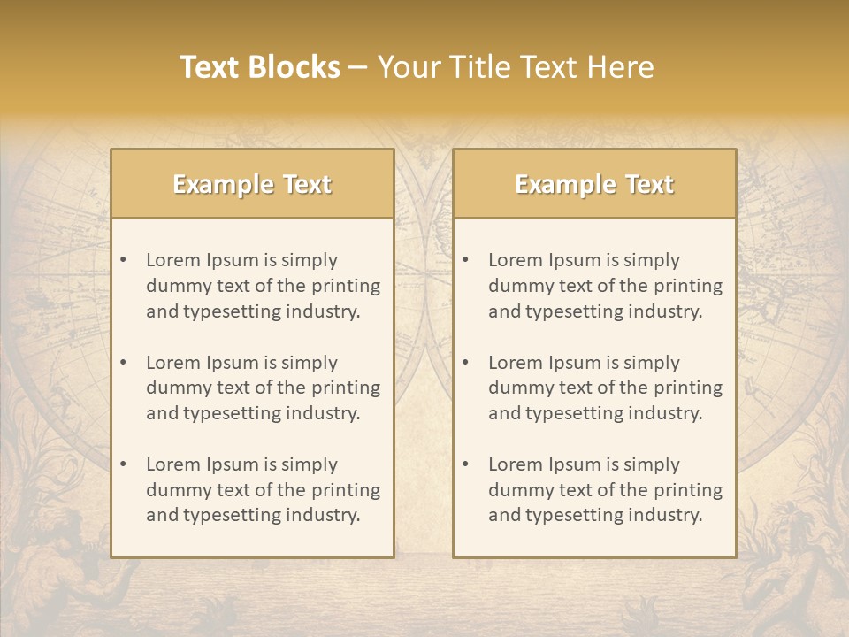 Worn Geography Torn PowerPoint Template