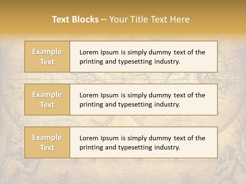Worn Geography Torn PowerPoint Template
