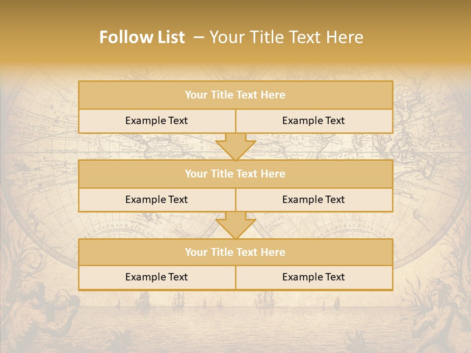 Worn Geography Torn PowerPoint Template