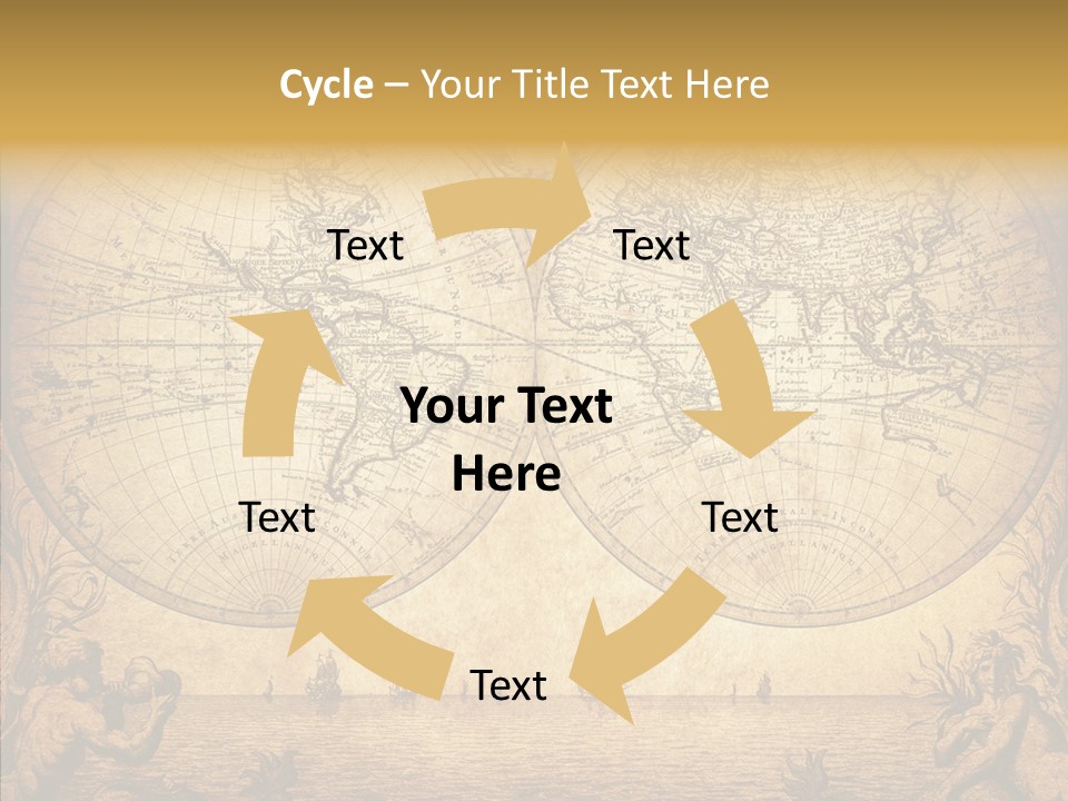 Worn Geography Torn PowerPoint Template