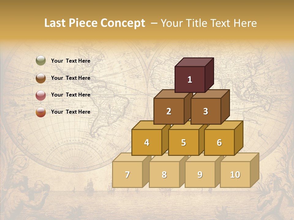 Worn Geography Torn PowerPoint Template