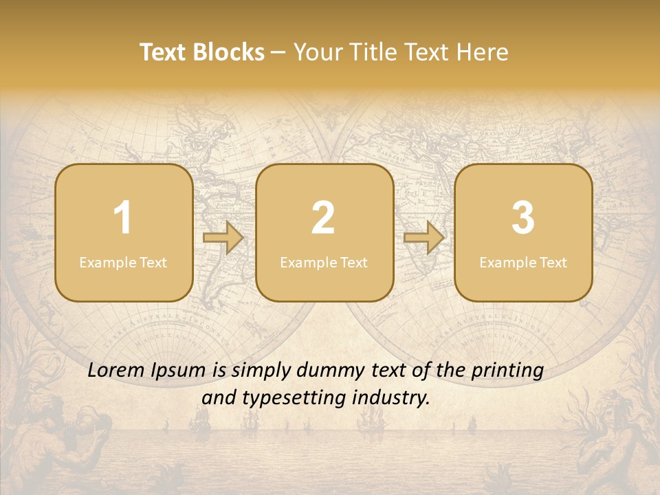 Worn Geography Torn PowerPoint Template