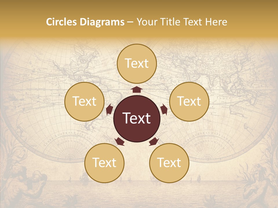 Worn Geography Torn PowerPoint Template