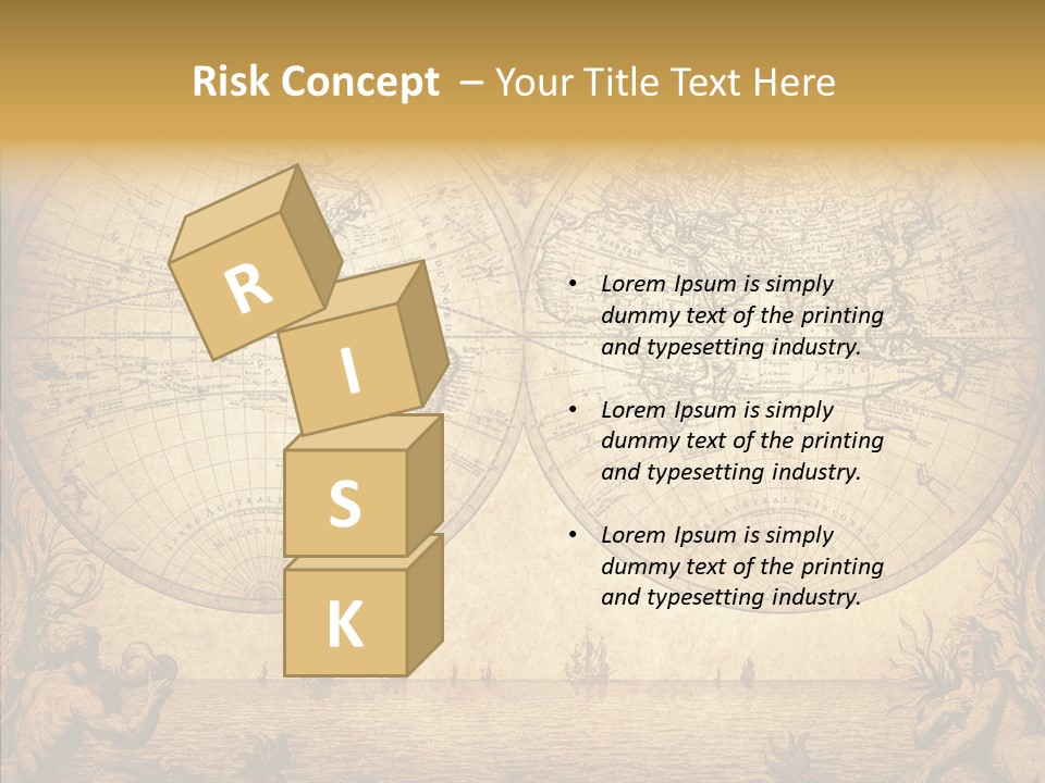 Worn Geography Torn PowerPoint Template
