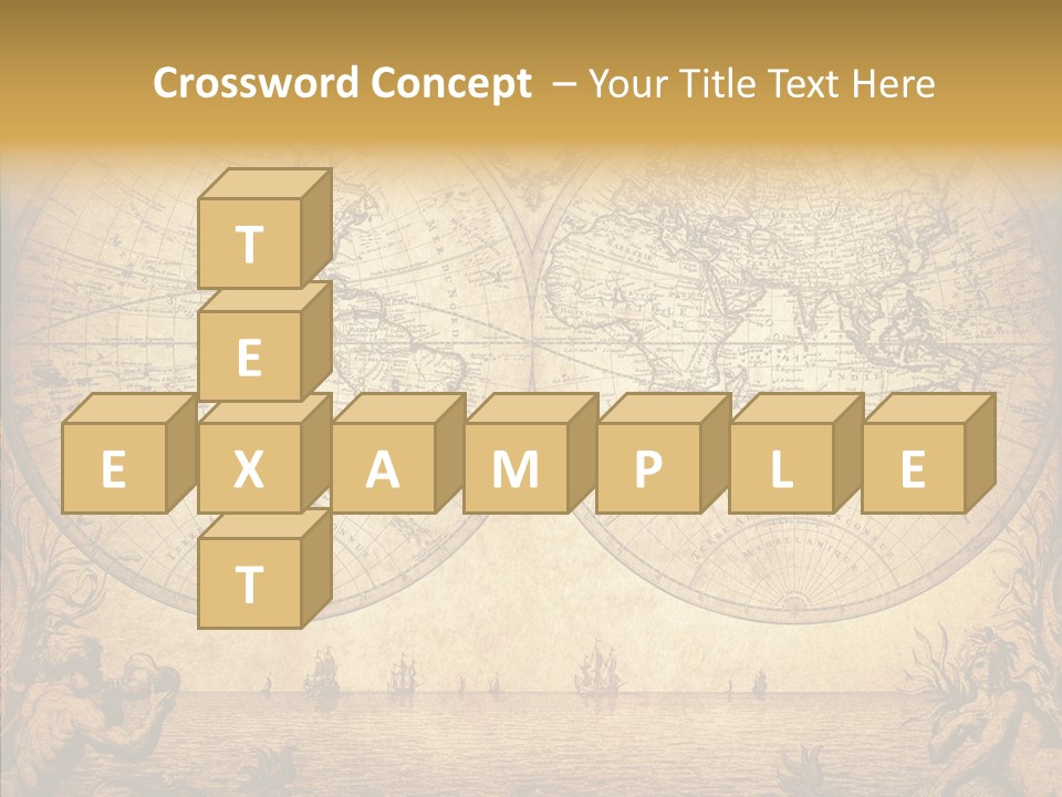 Worn Geography Torn PowerPoint Template