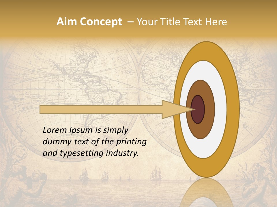 Worn Geography Torn PowerPoint Template