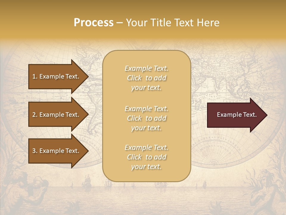 Worn Geography Torn PowerPoint Template