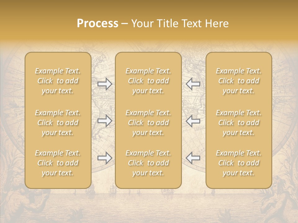 Worn Geography Torn PowerPoint Template