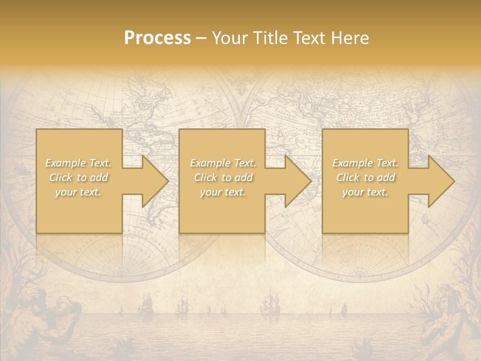Worn Geography Torn PowerPoint Template