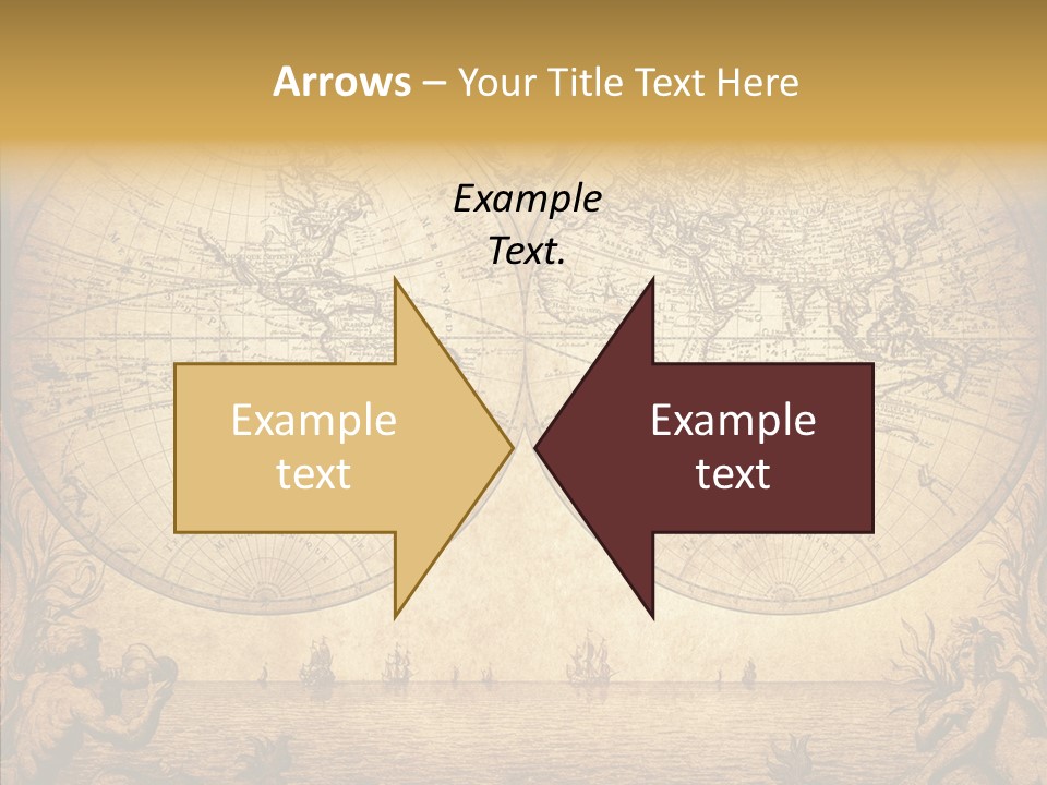 Worn Geography Torn PowerPoint Template