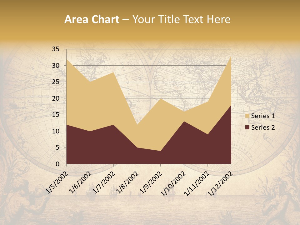 Worn Geography Torn PowerPoint Template