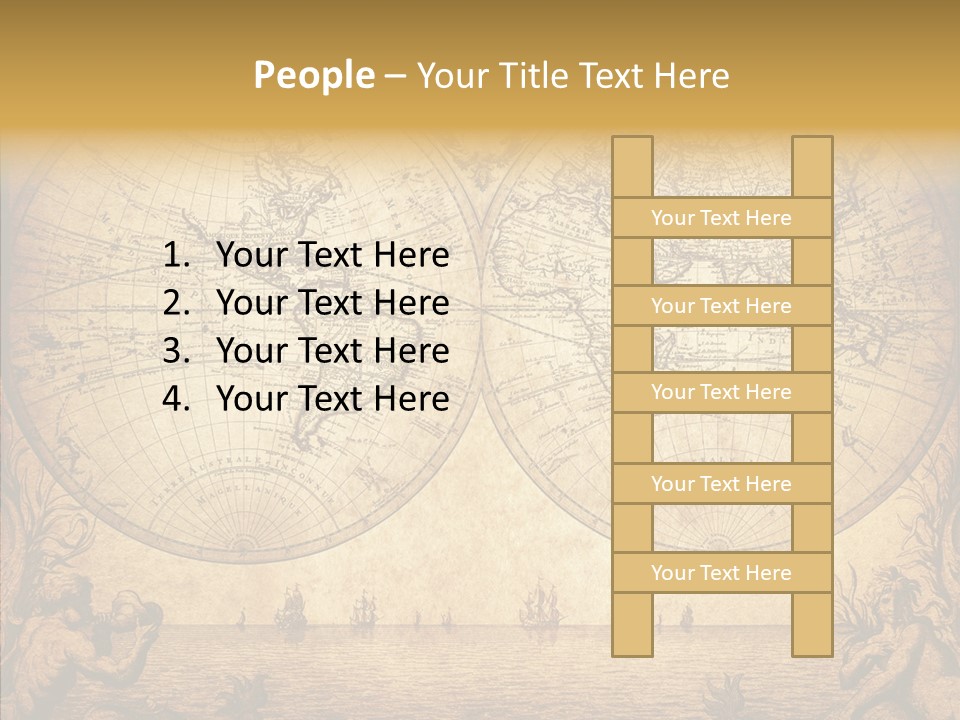 Worn Geography Torn PowerPoint Template
