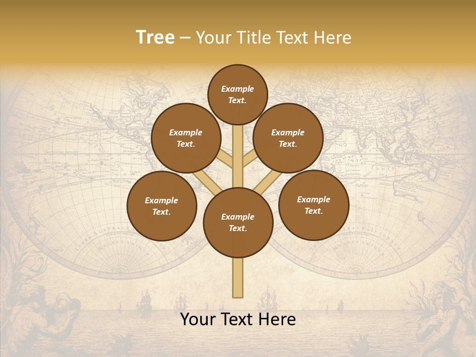 Worn Geography Torn PowerPoint Template
