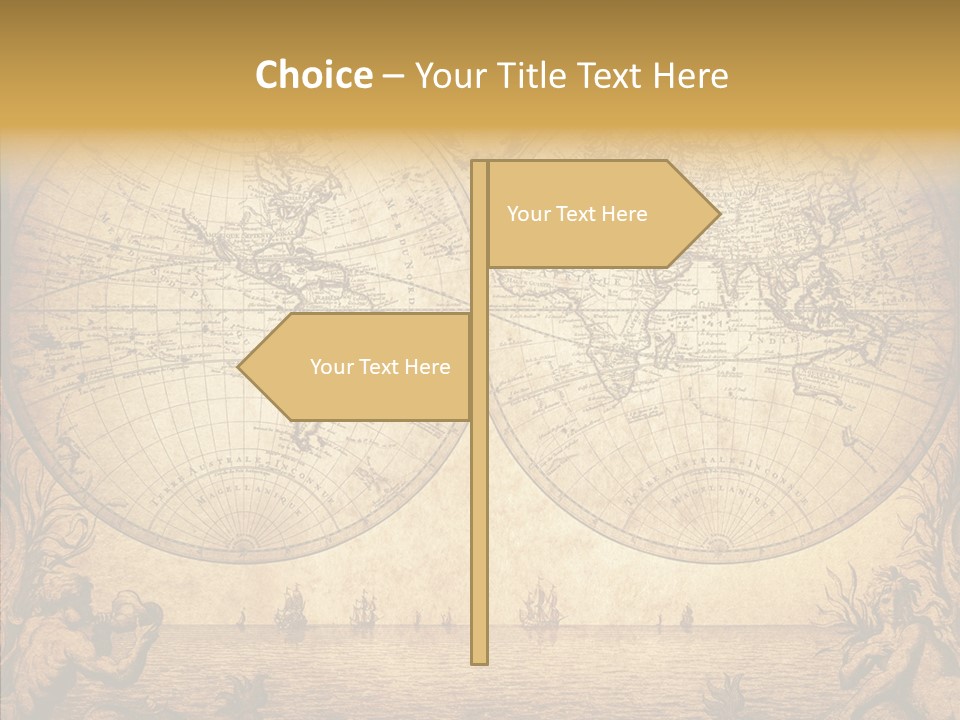 Worn Geography Torn PowerPoint Template