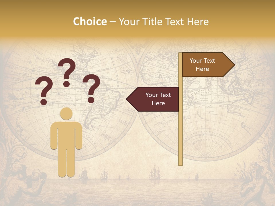 Worn Geography Torn PowerPoint Template