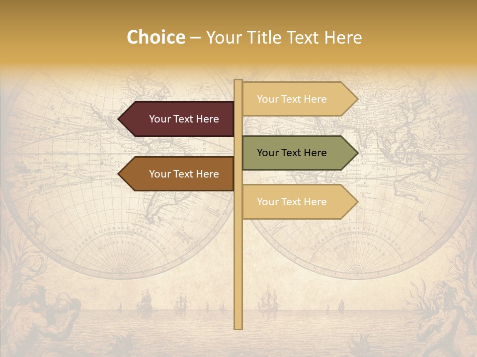 Worn Geography Torn PowerPoint Template