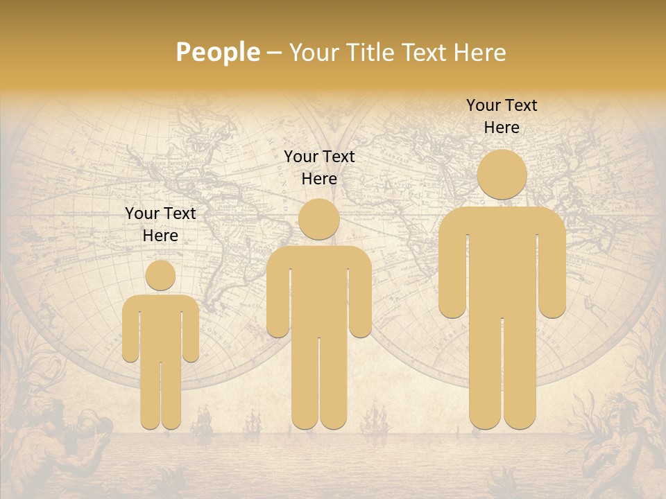 Worn Geography Torn PowerPoint Template