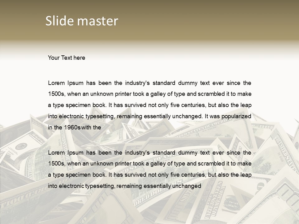 Banking Franklin Treasure PowerPoint Template