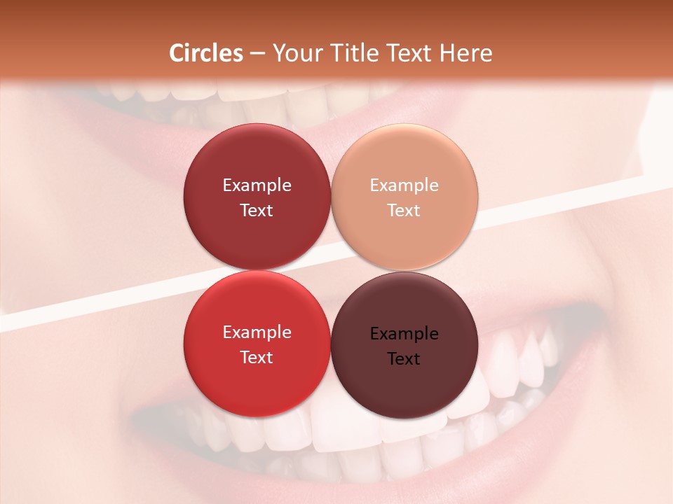 Happiness Creative Concept Tooth PowerPoint Template