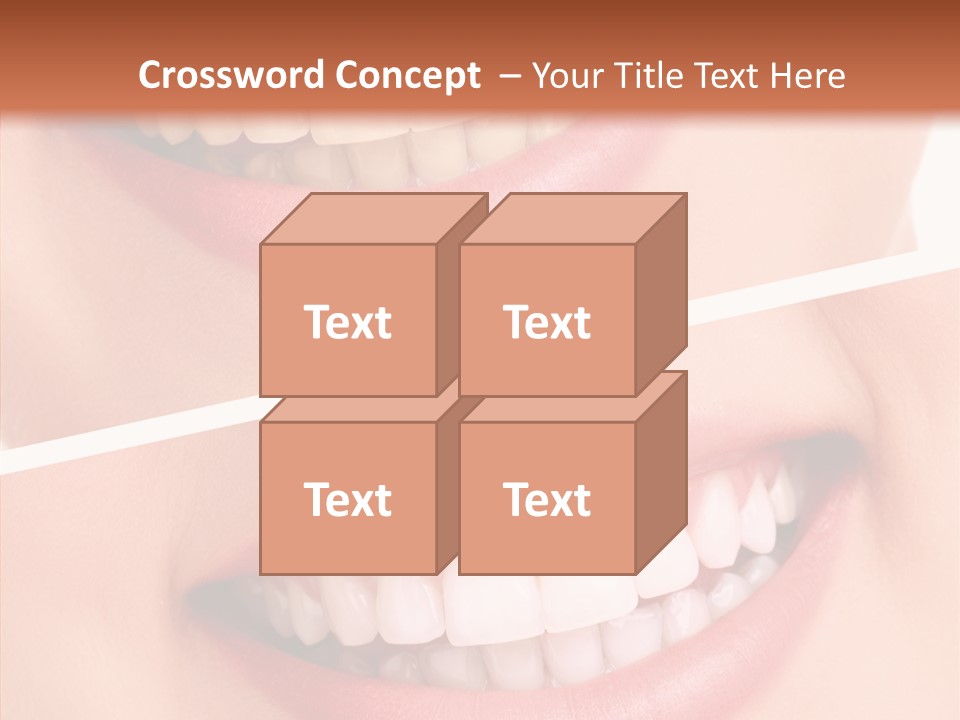 Happiness Creative Concept Tooth PowerPoint Template
