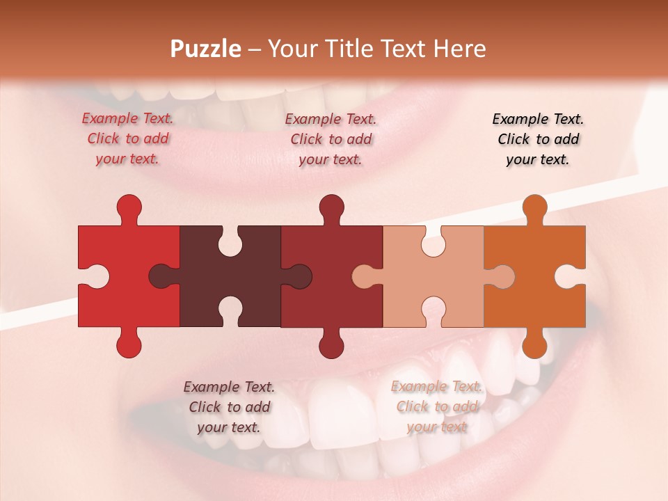 Happiness Creative Concept Tooth PowerPoint Template