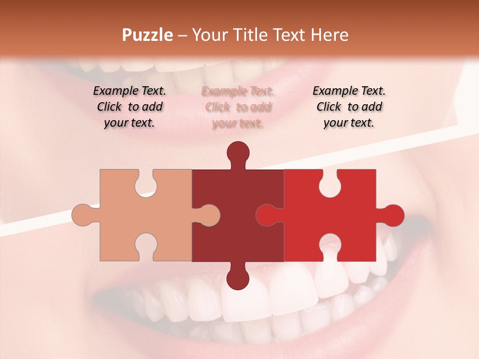 Happiness Creative Concept Tooth PowerPoint Template