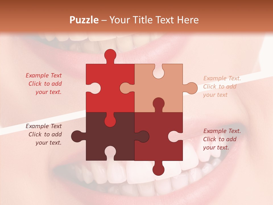 Happiness Creative Concept Tooth PowerPoint Template