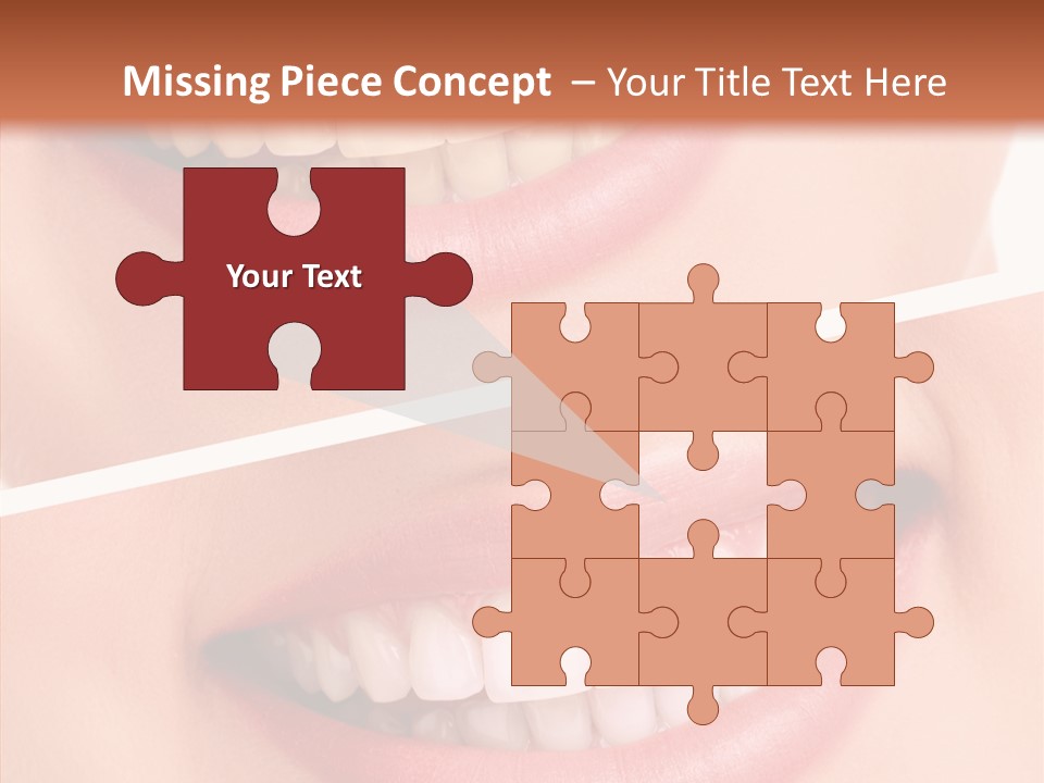 Happiness Creative Concept Tooth PowerPoint Template