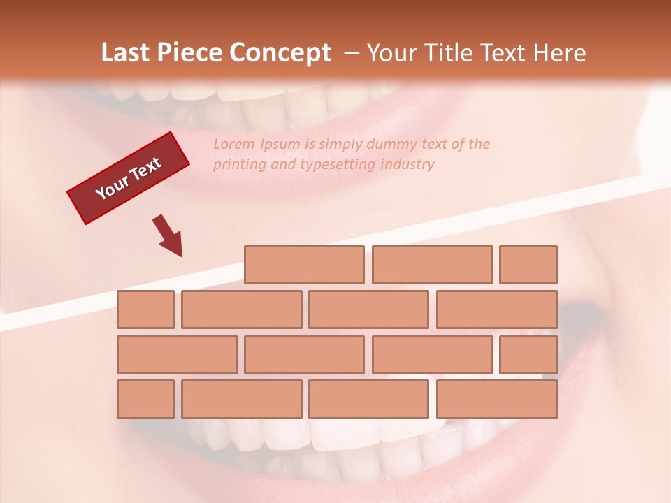 Happiness Creative Concept Tooth PowerPoint Template
