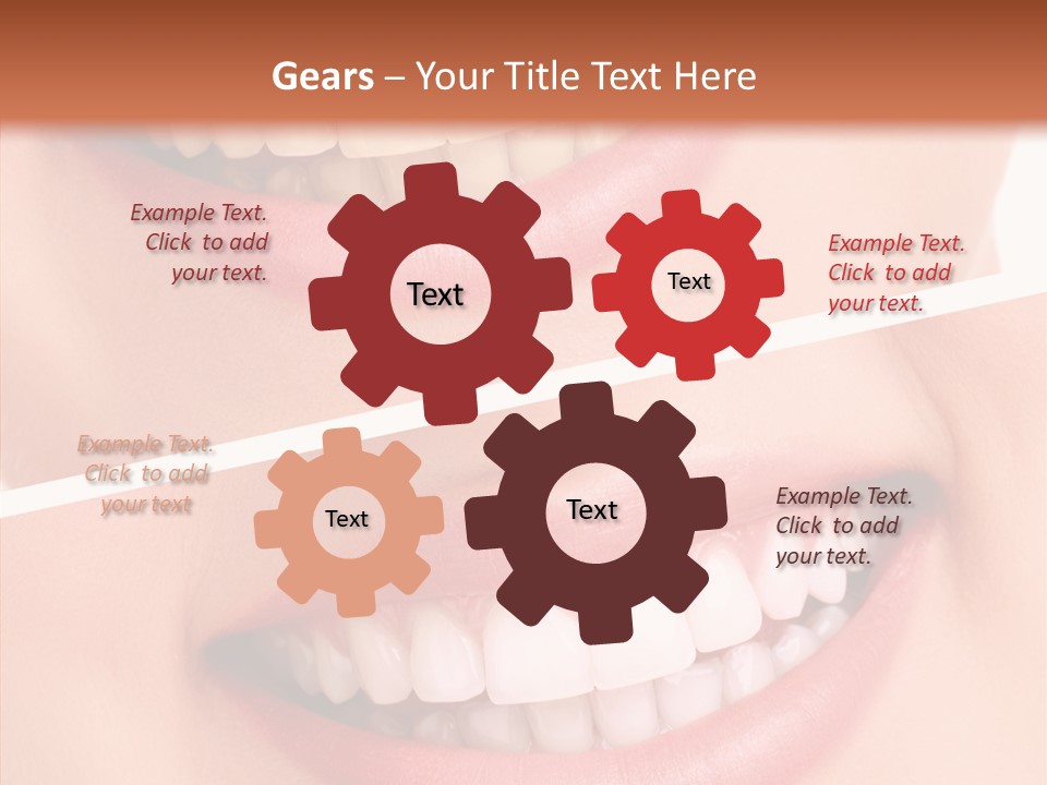 Happiness Creative Concept Tooth PowerPoint Template