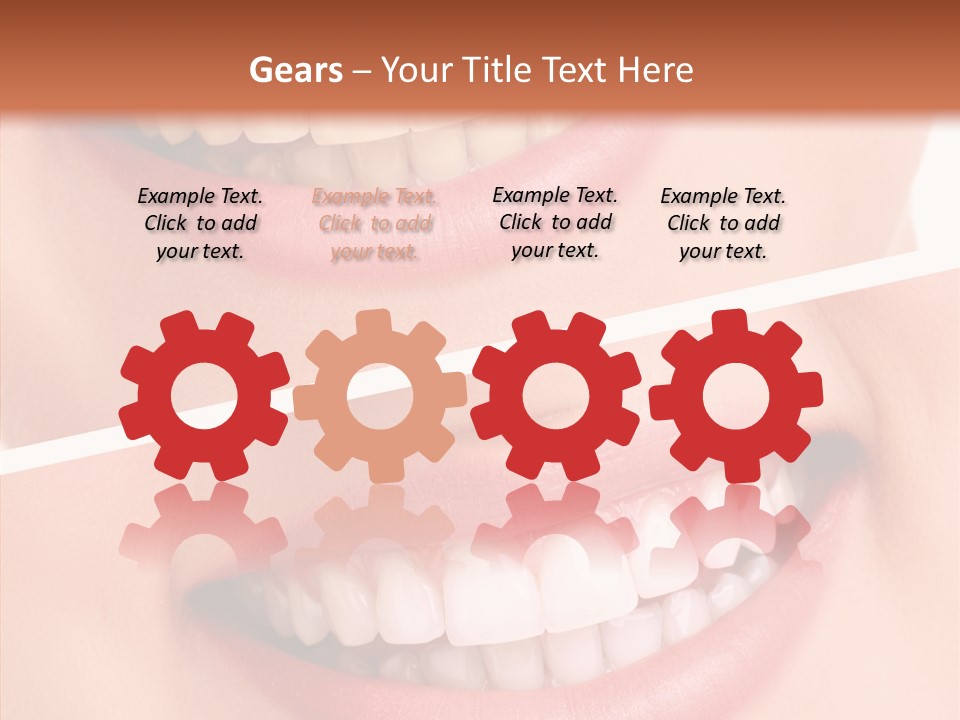 Happiness Creative Concept Tooth PowerPoint Template