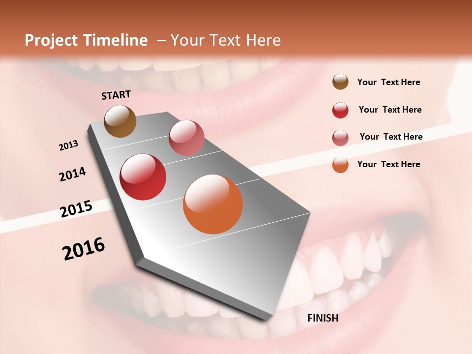 Happiness Creative Concept Tooth PowerPoint Template