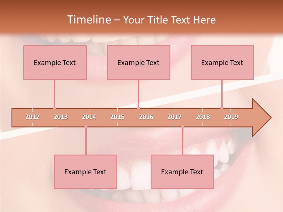 Happiness Creative Concept Tooth PowerPoint Template