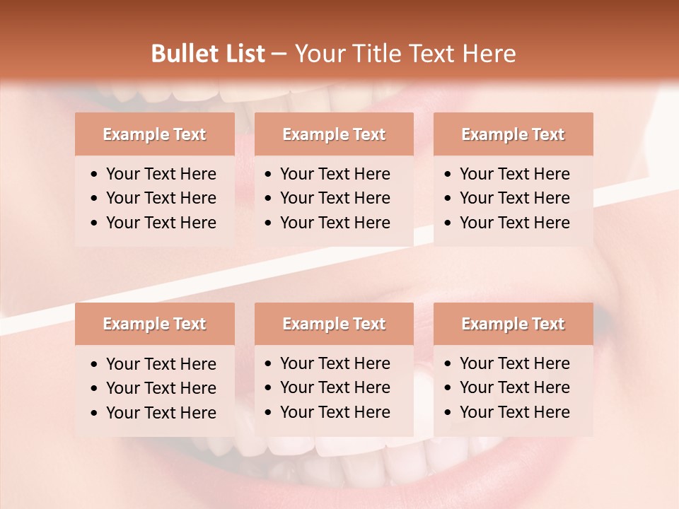 Happiness Creative Concept Tooth PowerPoint Template