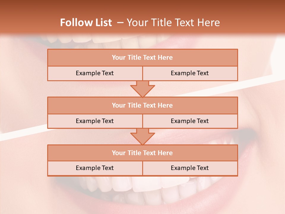 Happiness Creative Concept Tooth PowerPoint Template