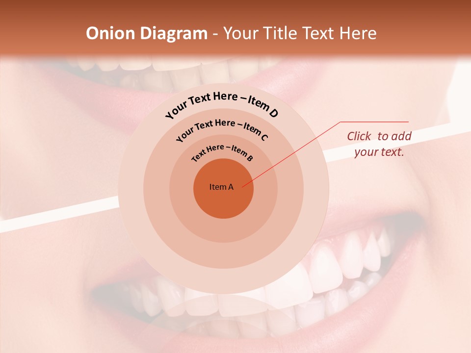 Happiness Creative Concept Tooth PowerPoint Template