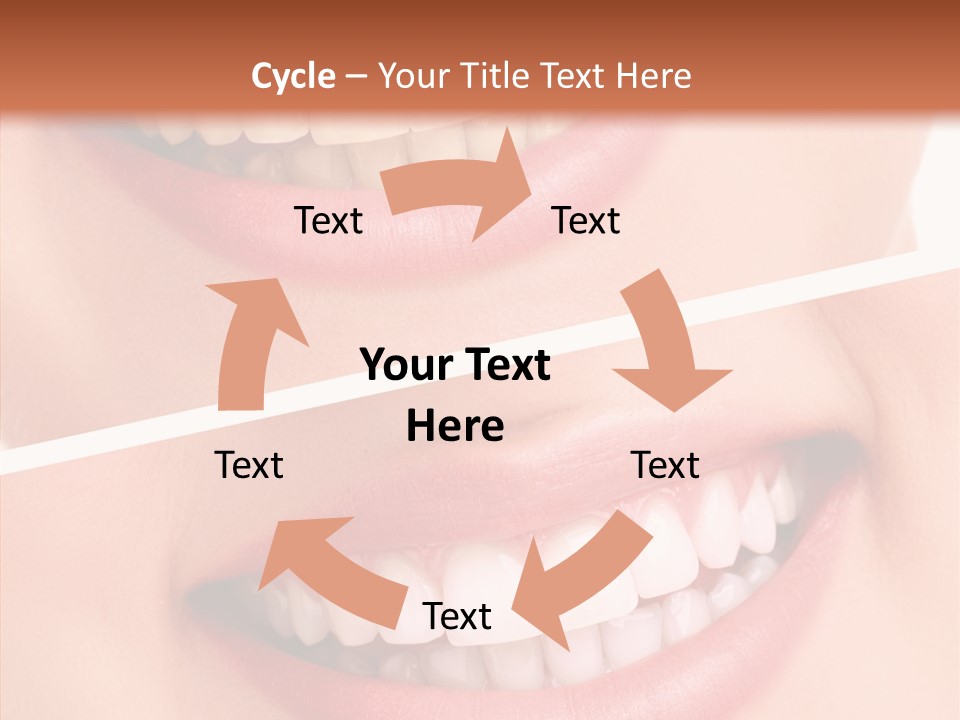 Happiness Creative Concept Tooth PowerPoint Template