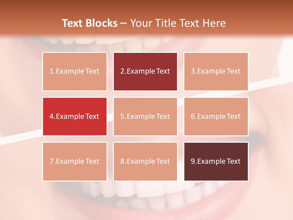 Happiness Creative Concept Tooth PowerPoint Template