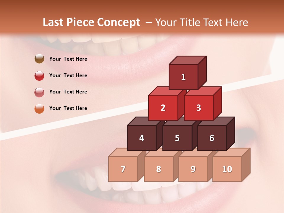 Happiness Creative Concept Tooth PowerPoint Template