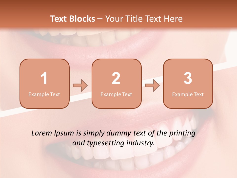 Happiness Creative Concept Tooth PowerPoint Template