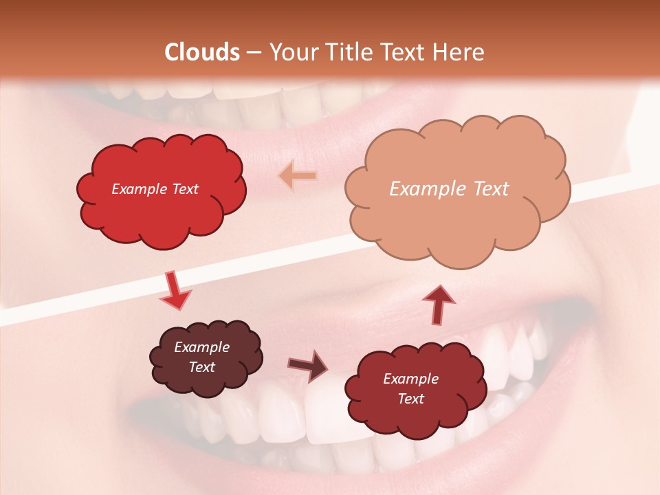 Happiness Creative Concept Tooth PowerPoint Template