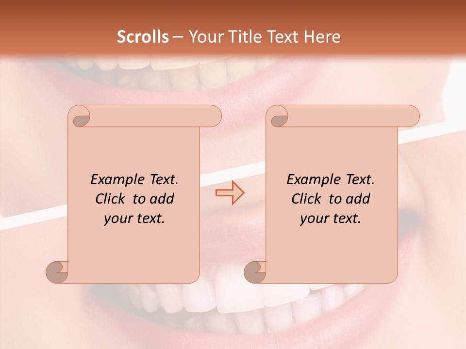 Happiness Creative Concept Tooth PowerPoint Template