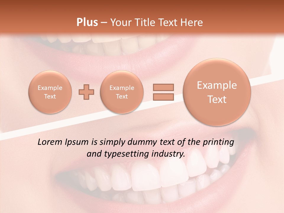 Happiness Creative Concept Tooth PowerPoint Template