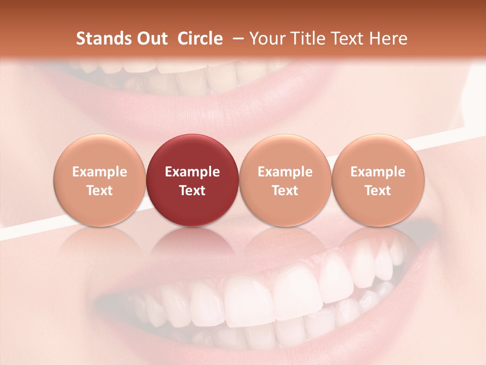 Happiness Creative Concept Tooth PowerPoint Template